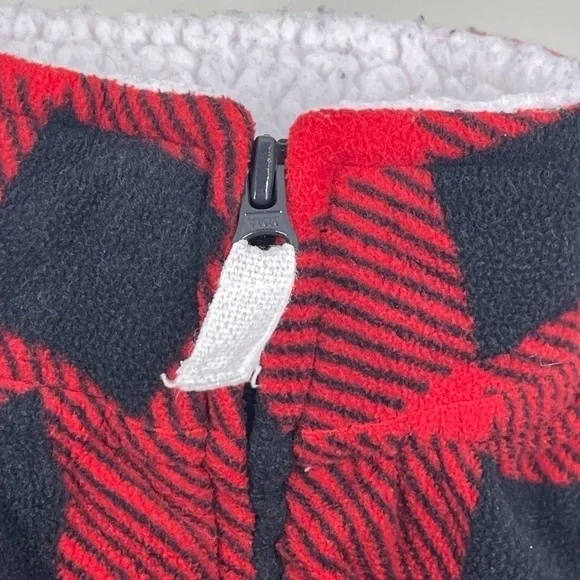 CARTER’S Fleece Buffalo Plaid 3m Soft Kids Vest - Picture 5 of 5